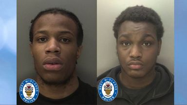 Michael Ugochukwu and Tahjgeem Breaken-Ridge were both 17 and with two others, aged 14 & 15, when Keon Lincoln was stabbed and shot outside his home in Handsworth on 21 January. Pics: Police